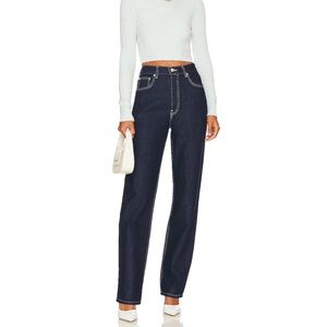 EB Denim - High Rise Straight Jeans - 26 - Midnight